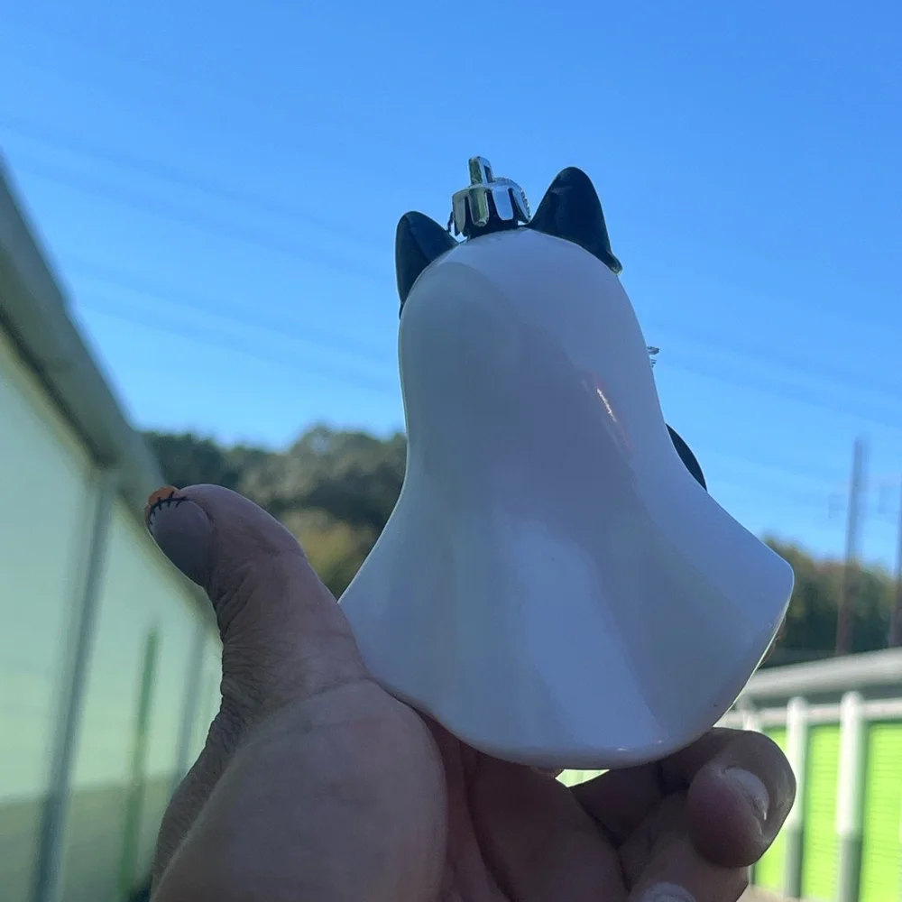 Halloween Ghost Cat Ornament
